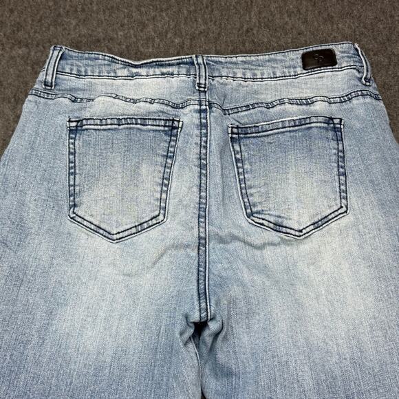 Celebrity Pink Jeans Womens Size 9/29 (30X28) Distressed High Rise Straight Leg‎ - Picture 14 of 15